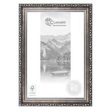 Bilderrahmen Antik Massivholz 'WIEN' Antik Vintage Barock | SILBER | CLAMARO