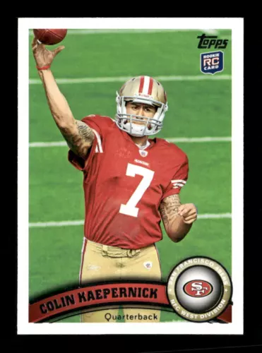 Colin Kaepernick 2011 Topps #413a San Francisco 49ers RC