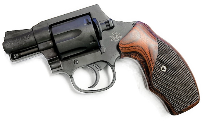 Grips for Rock Island M200 and M206 Rosewood checkered oversize wrap around.