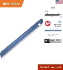 Durable 9mm Extra Sharp Black Utility Blades for Professional Use - 50 Pack