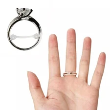 12PCS Clear Ring Size Adjuster Invisible Ring Sizer Jewelry Fit Reducer Guard