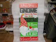 Transpac "Everyday Is A Holiday - Advice From A Gnome" Wood Wall Plaque 24"X12"