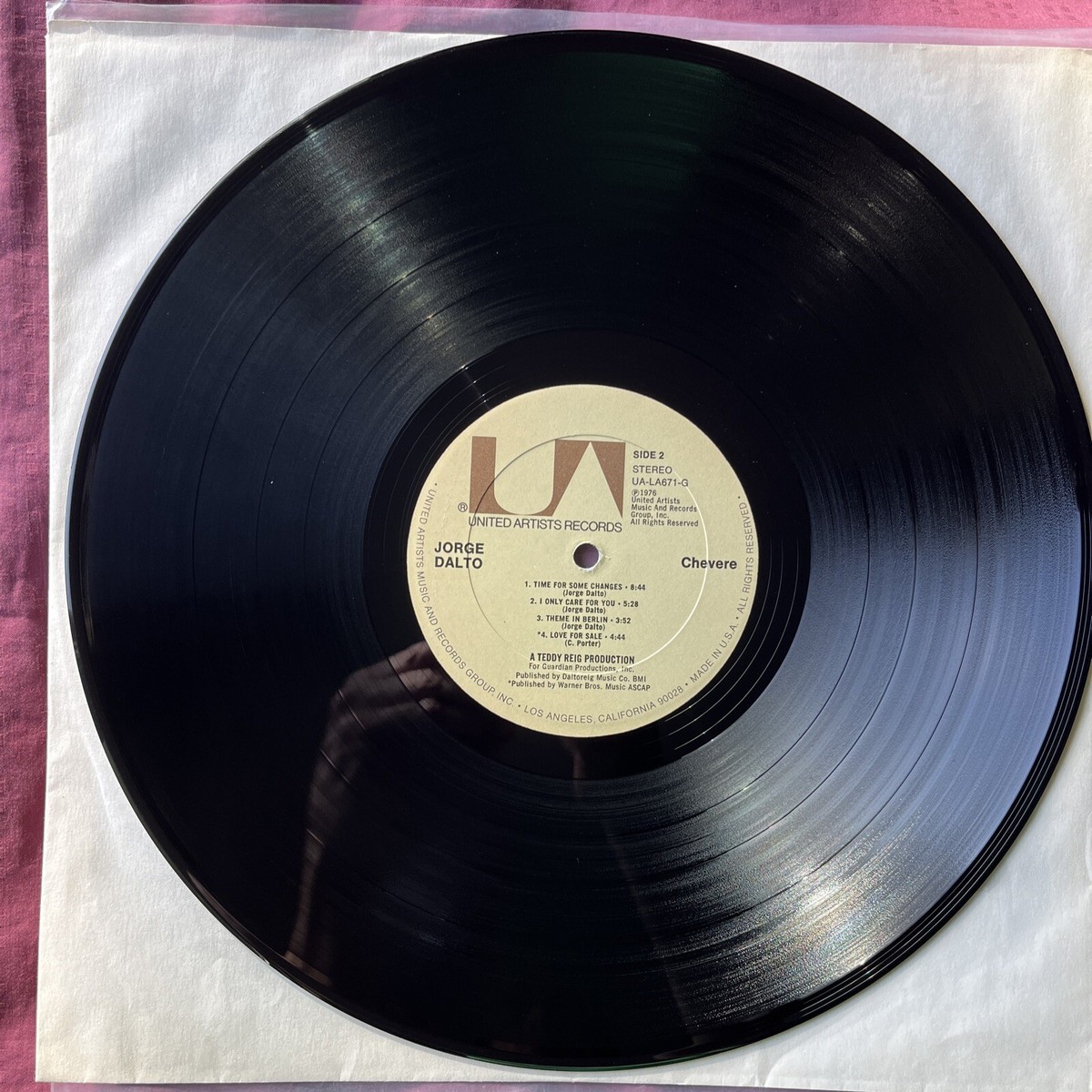 洋楽 Jorge Dalto CHEVERE LP UA-LA671-G 1976 JORGE DALTO Chevere LP UNITED ARTISTS Original RARE LATIN JAZZ