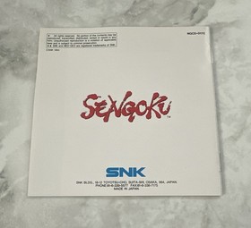 Sengoku - SNK Neo Geo CD US English Version - CIB Tested Very Nice!