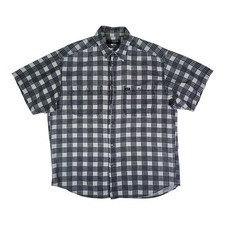 Vintage GUESS Shirt Mens Large Cotton Plaid Button Up 90s Streetwear Made In USA