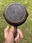 Griswold No. 3 Cast Iron Skillet 709 Large Block Logo Erie PA USA Vintage