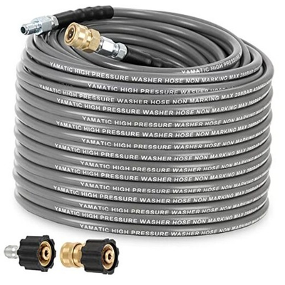 #ad #ad Non Marking 1 4quot; 4200 PSI Pressure Washer Hose 100 FT for Hot Cold 100FT Gray $181.56
