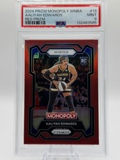 ❤️ 2024 WNBA Panini Monopoly - Aaliyah Edwards #13 Red Prizm SSP RC 64/99 PSA 9!
