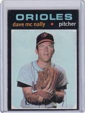 1971 Topps Baseball #320 Dave McNally - Baltimore Orioles