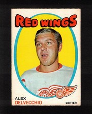 1971-72 ALEX DELVECCHIO #37 VG-EX OPC Detroit HALL OF FAME Star KEY Hockey Card