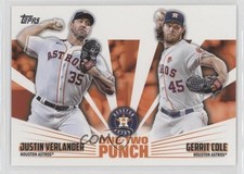 2023 Topps Series 1 One-Two Punch Justin Verlander Gerrit Cole #12P-18 0u2e