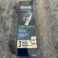 Oral-B Dual Clean Dual Action 3 Pack Replacement Electric Brush Head Refill
