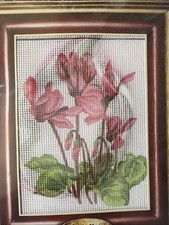 Printed Needlepoint Tapestry Canvas Kit Gobelin L 20x25 Cm flower