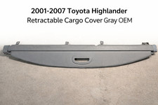 2001-2007 Toyota Highlander Retractable Cargo Cover Gray Oem