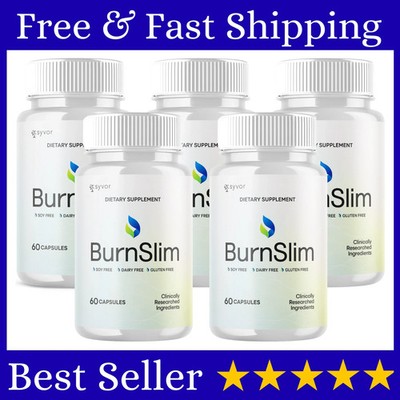 (5 Pack) BurnSlim Advanced Energy & Fitness Supplement Burn Slim 300 Capsules.