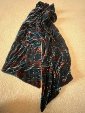 Vintage 1980s Georgina von Etsdorf velvet scarf with beading, never worn