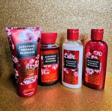 Bath  Body Works Japanese Cherry Blossom Set of 4 Travel Size