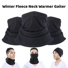 Winter Fleece Neck Warmer Gaiter Windproof Ski Half Face Mask for Outdoor Sports