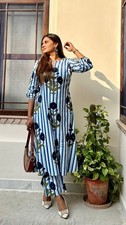 Bollywood Floral Printed Kurta Set for Women Ethnic Wear with Pants S TO 3XL