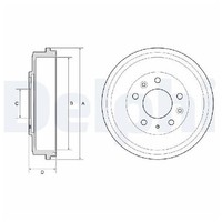 2X Bremstrommel Hinten FüR Mazda Premacy CP 1.8 2.0 99 Bis 05 Delphi FP QualitäT