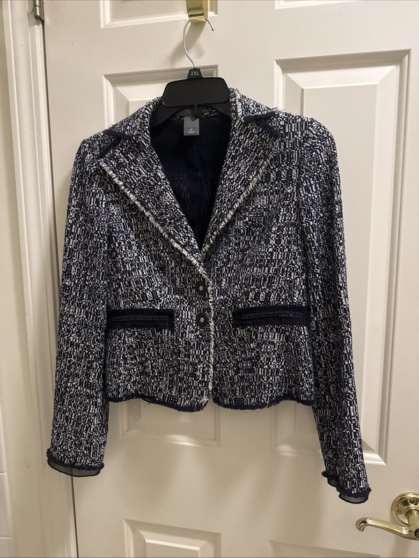 Ann Taylor Petites Women's Tweed Jacket Size 0