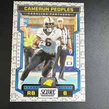 Panini 2023 Score Camerun Peoples Scorecard Rookie Carolina Panthers #301