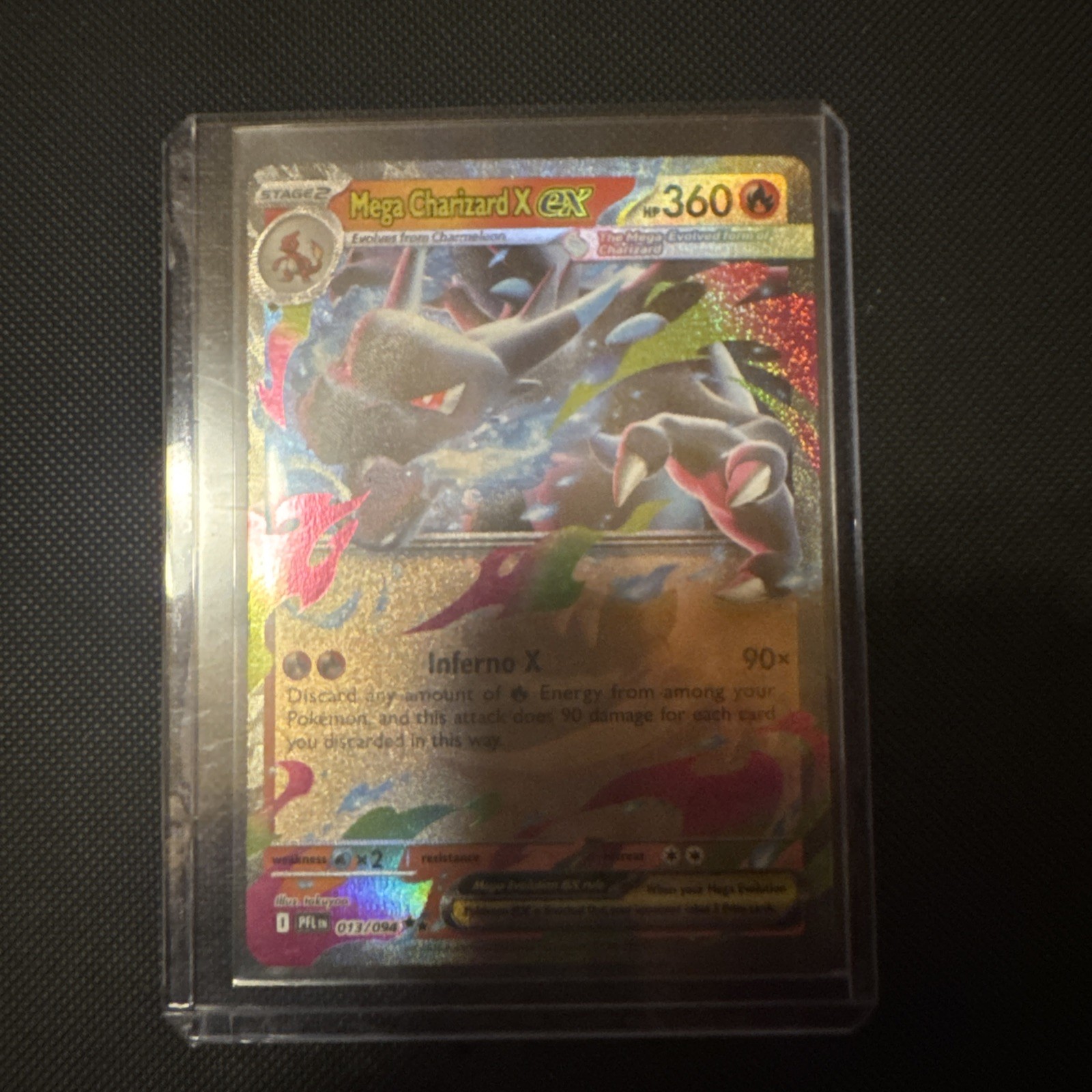 Pokemon 2025 Mega Evolution – Phantasmal Flames Mega Charizard X EX #13/94