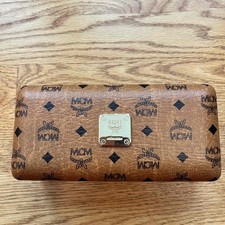 MCM Cognac Brown Sunglasses Case with New Cloth Accessory Glasses One Size