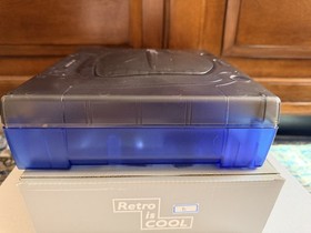 Sega SATURN Blue & Black Translucent Shell Replacement - Open Box