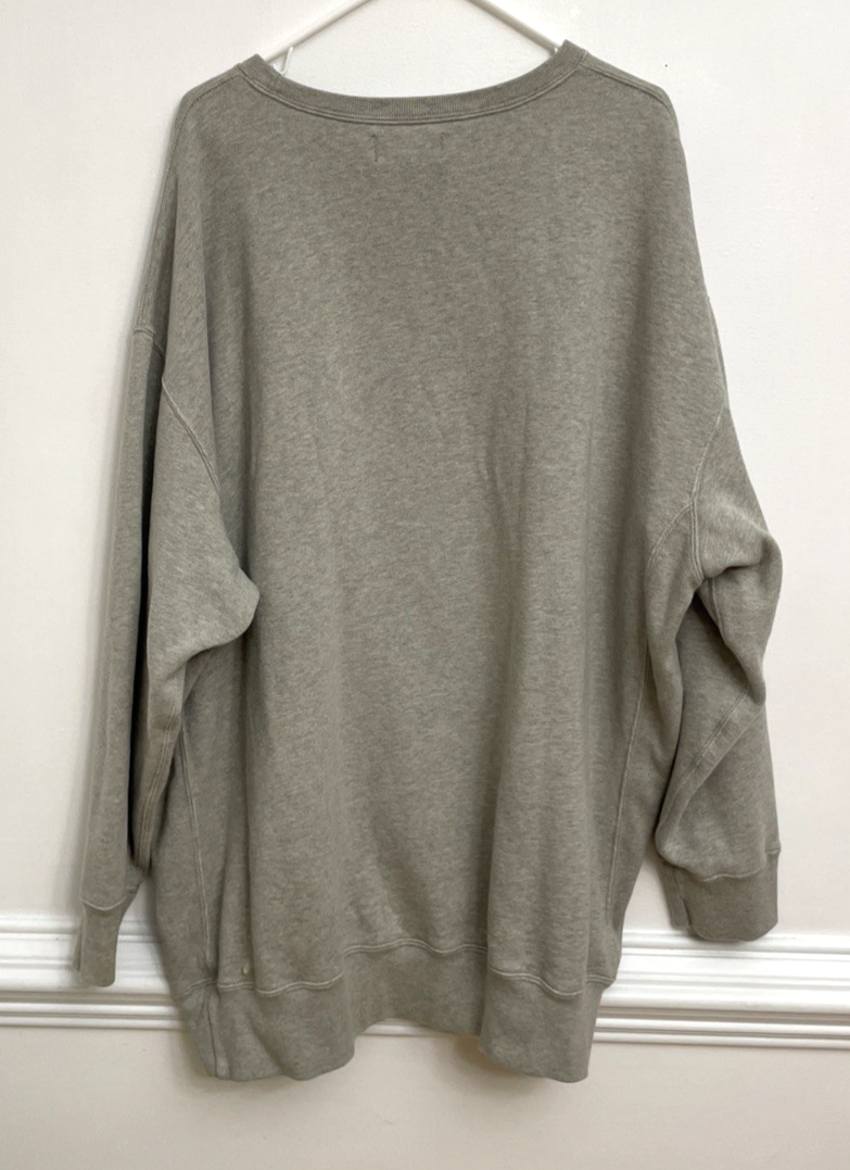 Polo Ralph Lauren Felpa Uomo 3XB Grande Grigio Girocollo Pullover Logo Pony