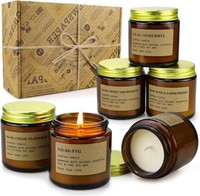 Duftkerzen Set Im Glas 600G 150 Std Brenndauer NatüRliches Sojawachs Geschenk