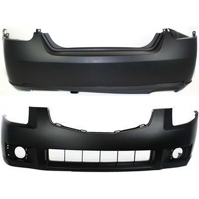 Front Rear Bumper Covers Set For 2007-2008 Nissan Maxima SE SL