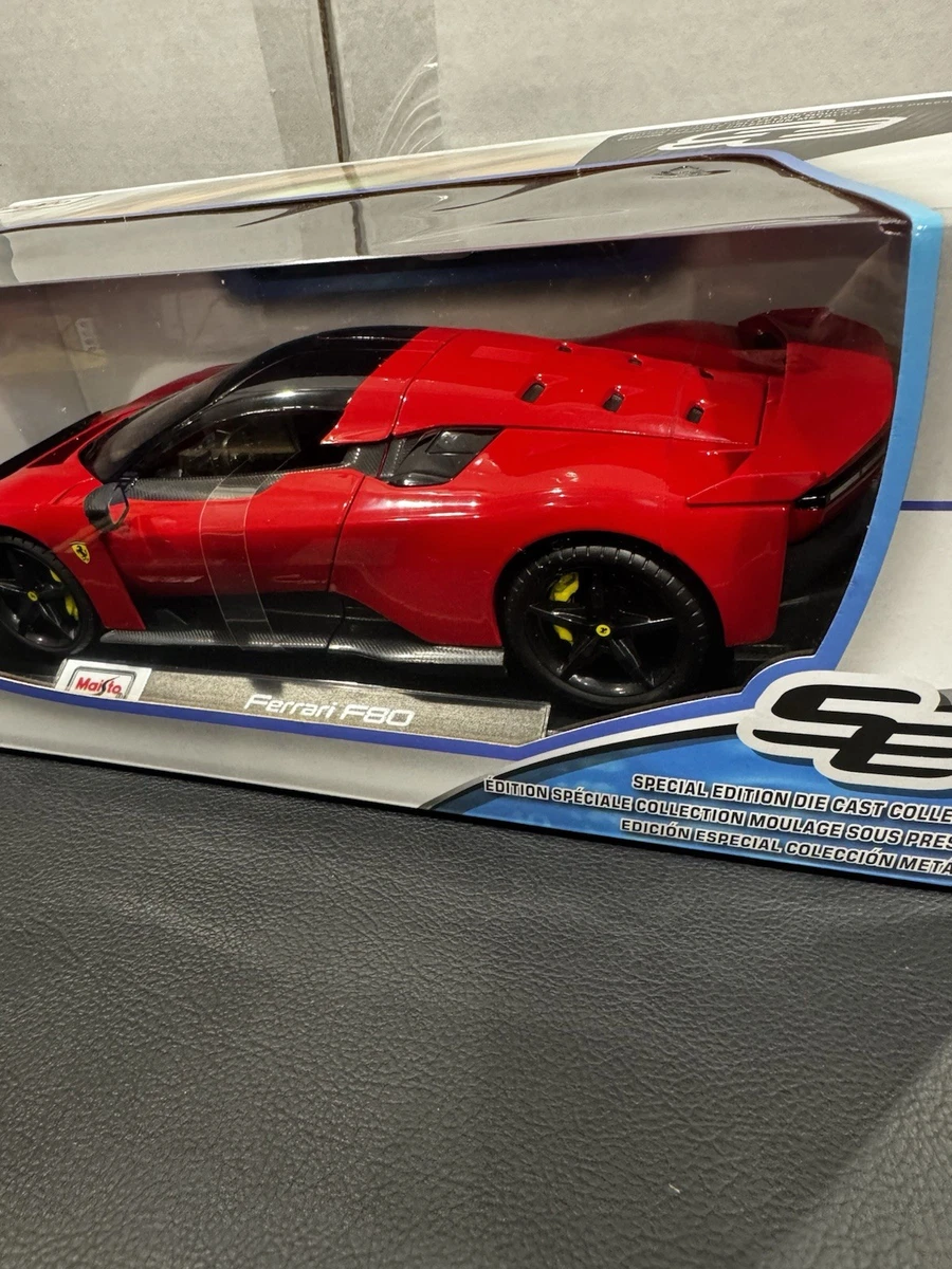 Maisto Ferrari F80 2025 1:18 Diecast Car Red/Black Special Edition Boxed. New.