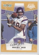 2008 Score Factory Set Yellow Sidney Rice #175 0b6