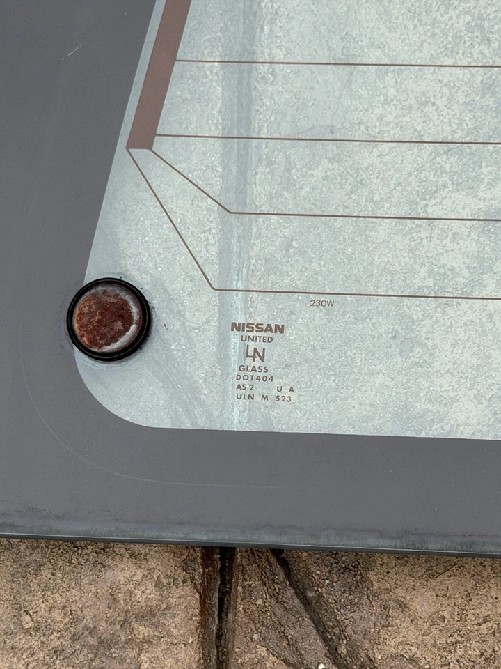 1993-1995 Nissan Pathfinder Tailgate Liftgate Glass W/ Defrost Factory OEM - Image 3 of 4