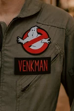 Ghostbusters Venkman Name Tag and 3" No Ghost Logo Patch Embroidered Iron On