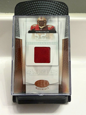 2007 Leaf Certified Materials Patrick Willis RC Freshman Fabric /1499 #205