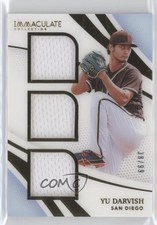 2021 Panini Immaculate Materials Trios 38/99 Yu Darvish #MT-YU ni4