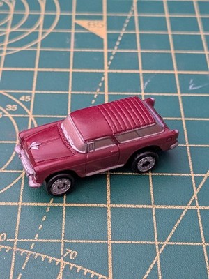 Vintage Galoob Micro Machines 1955 Chevy Nomad Station Wagon Maroon Red Car 7j