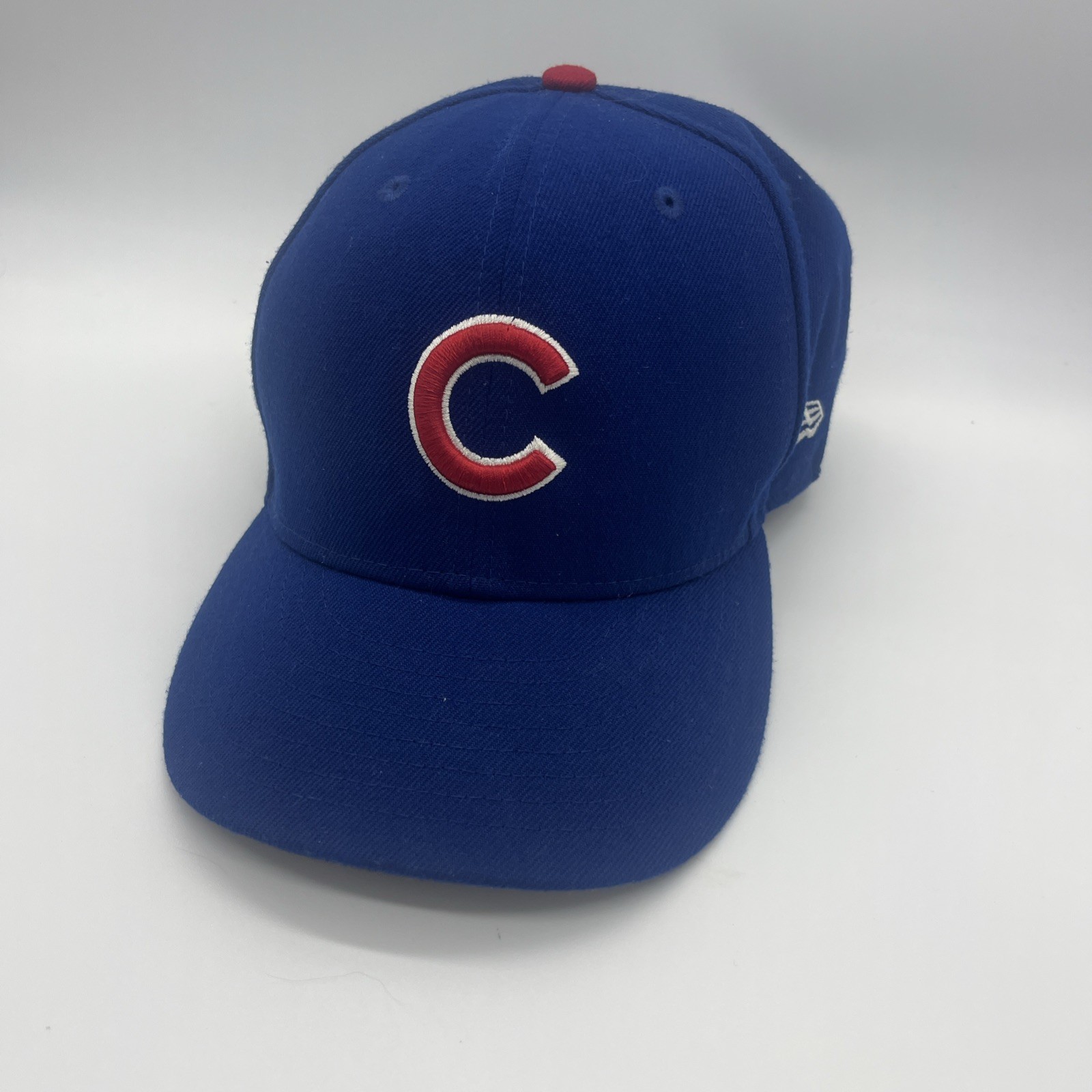 Chicago Cubs Hat Cap New Era 7 1/2 Fitted 59Fifty Blue Low Profile On Field MLB