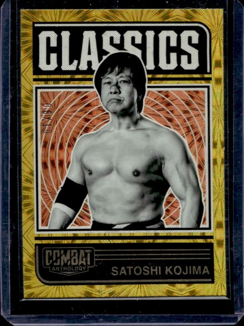 2025 Panini PFL Combat Anthology Satoshi Kojima Classics Gold Fireworks #/10