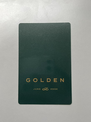 BTS JUNGKOOK JK GOLDEN TARGET EXCLUSIVE RANDOM PHOTOCARD PC K-POP