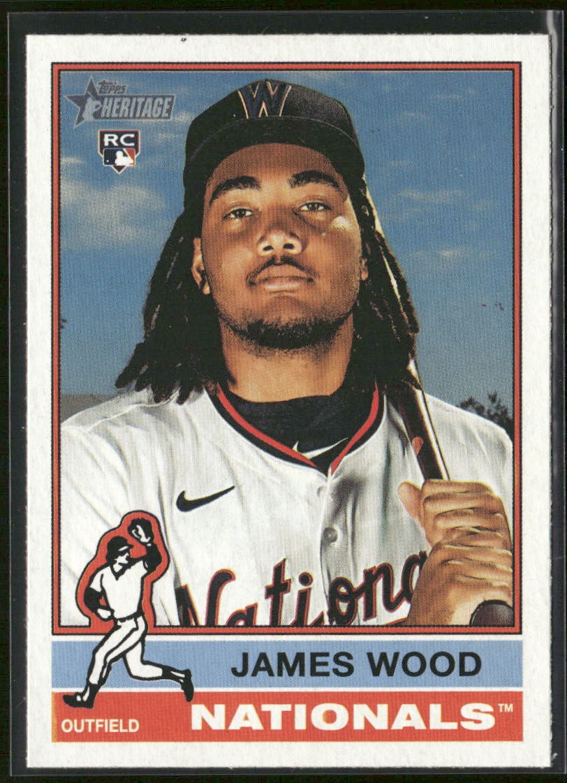 2025 Topps Heritage RC James Wood #231 Washington Nationals RC