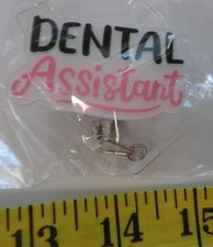 Dental Assistant Dentist DA Badge Reel Badge Holder NIP