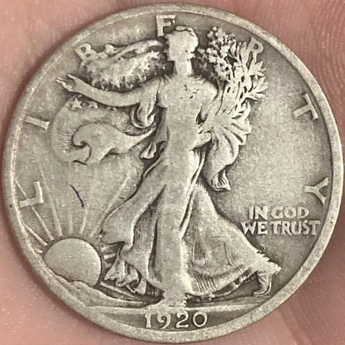 1920-D Walking Liberty Half Dollar VG