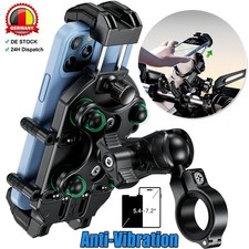 Motorrad Handyhalterung mit Vibrationsdämpfer,Diebstahlsichere Handy Halterung