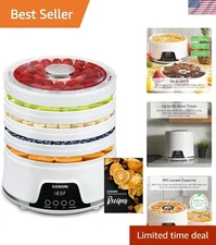 BPA-Free Fruit and Herb Dehydrator, 5 Trays, 350W Dryer