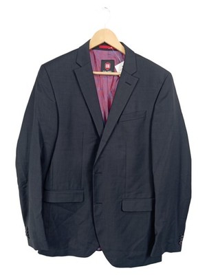 Club of Gents Sakko Herren Gr. 102 Grau Business Anzugjacke