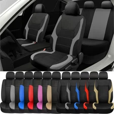 For Nissan Car Seat Cover Full Set Polyester 5 Seat Front/Rear Protector Cushion