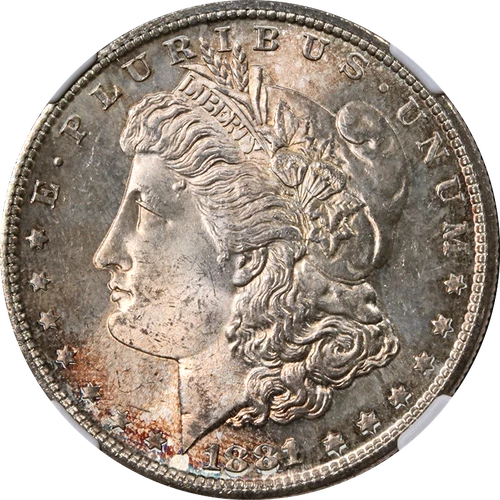 1881-S Morgan Silver Dollar NGC MS63 - Toning